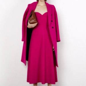 NWT Zara Fuchsia Bustier Dress Sz. M